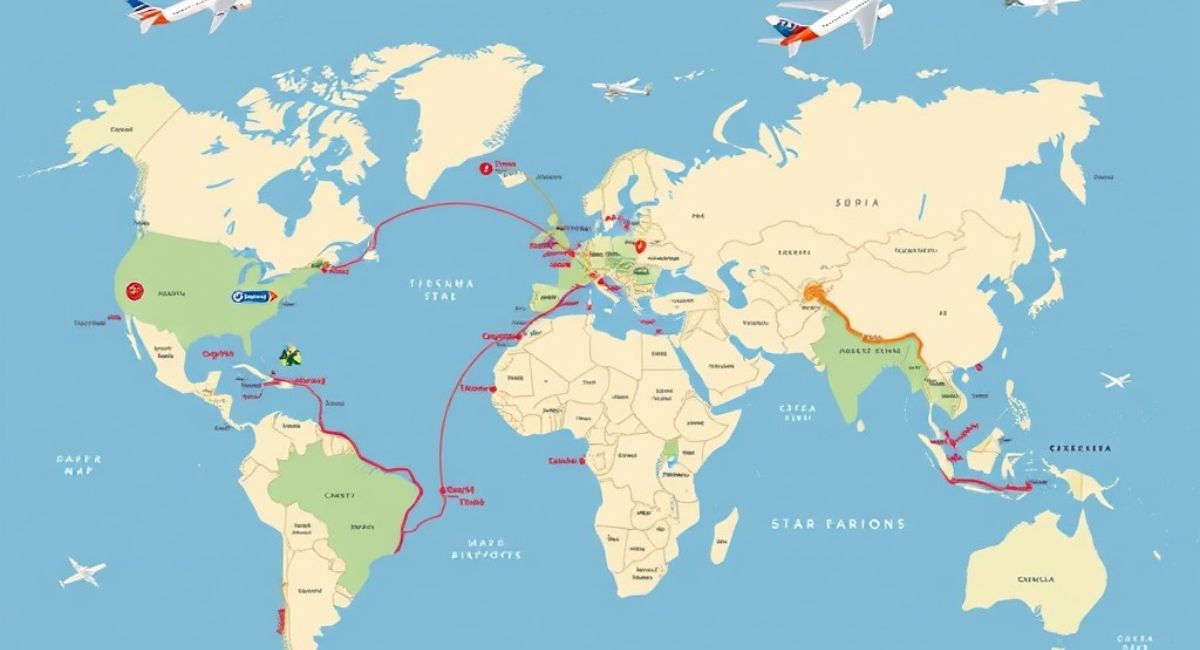 World map, airport & Airplane (10)