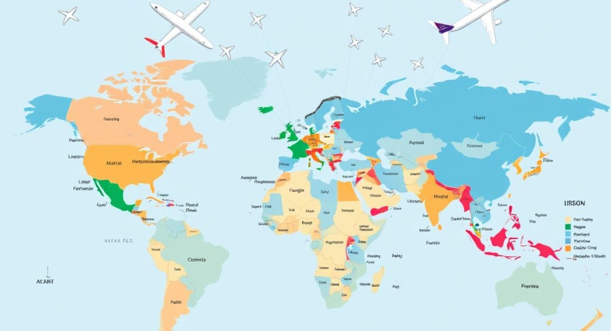 World map, airport & Airplane (5)